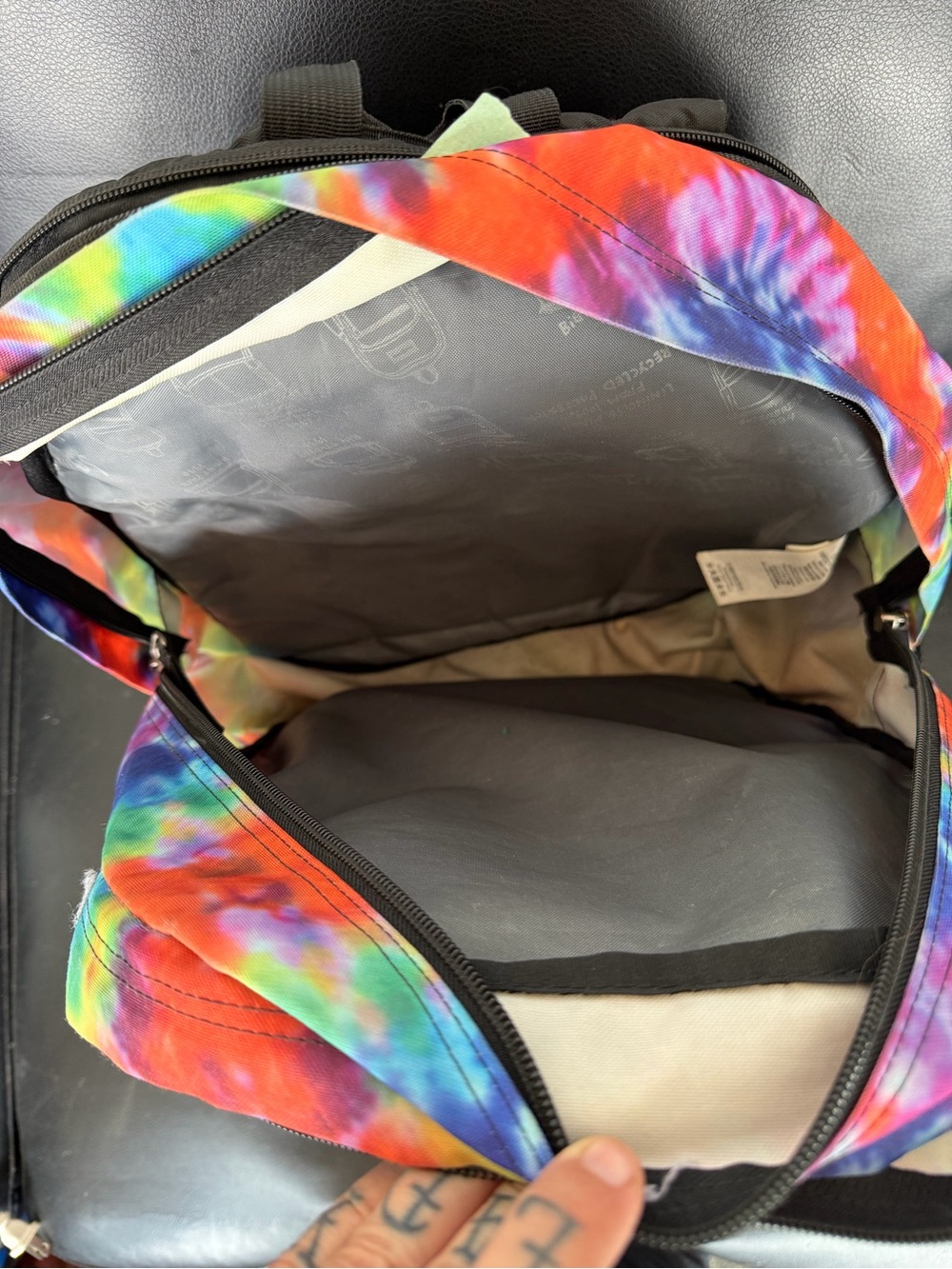 JanSport Tie-Dye Pattern Backpack - Picture 9 of 11